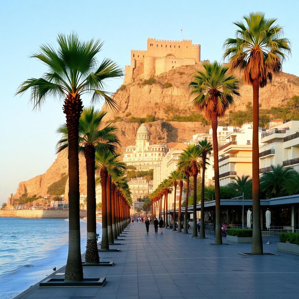 Fuengirola seafront and Sohail Castle