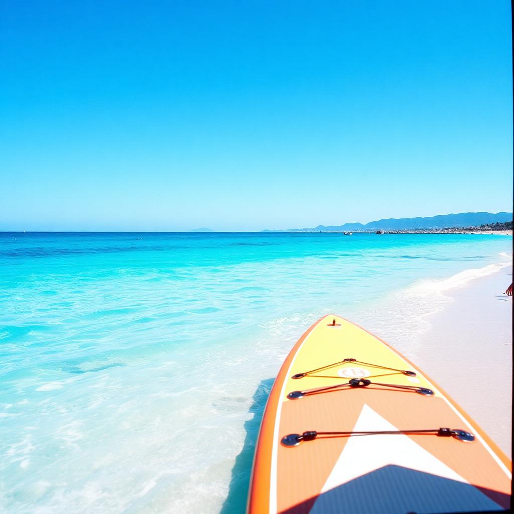 Marbella beach and turquoise sea